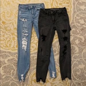 womens american eagle jeans high rise